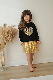 Love Baskılı Kız Çocuk İkili Takım