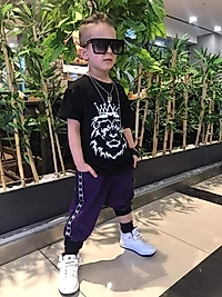 Erkek Çocuk Elbise Aslan Baskılı Alt Üst Takım